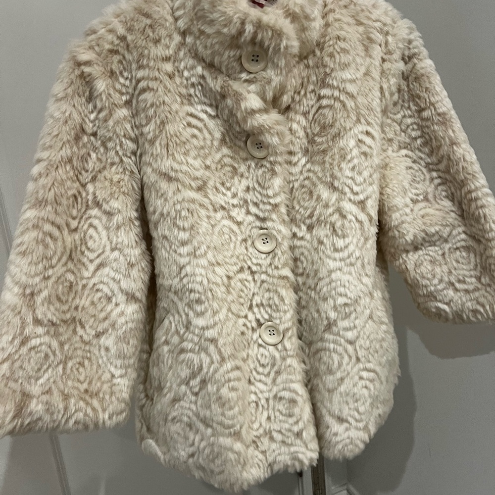 Source Unknown Cream Teddy Jacket - image 7